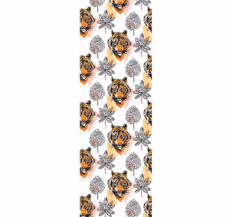 動物の壁紙虎の花の要素 - TENSTICKERS