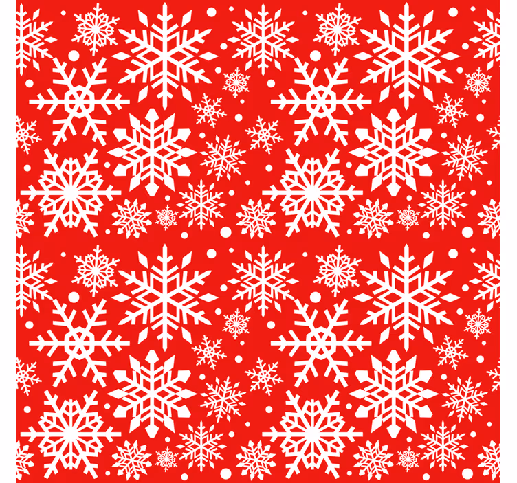 クリスマス 壁紙 赤い雪の結晶 - TENSTICKERS