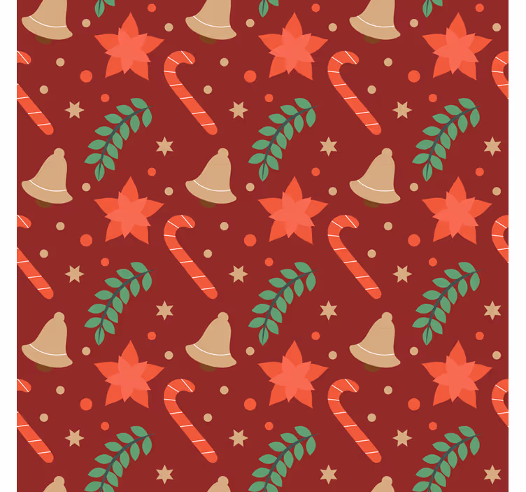 クリスマス 壁紙 クリスマスキャンディパターン - TENSTICKERS