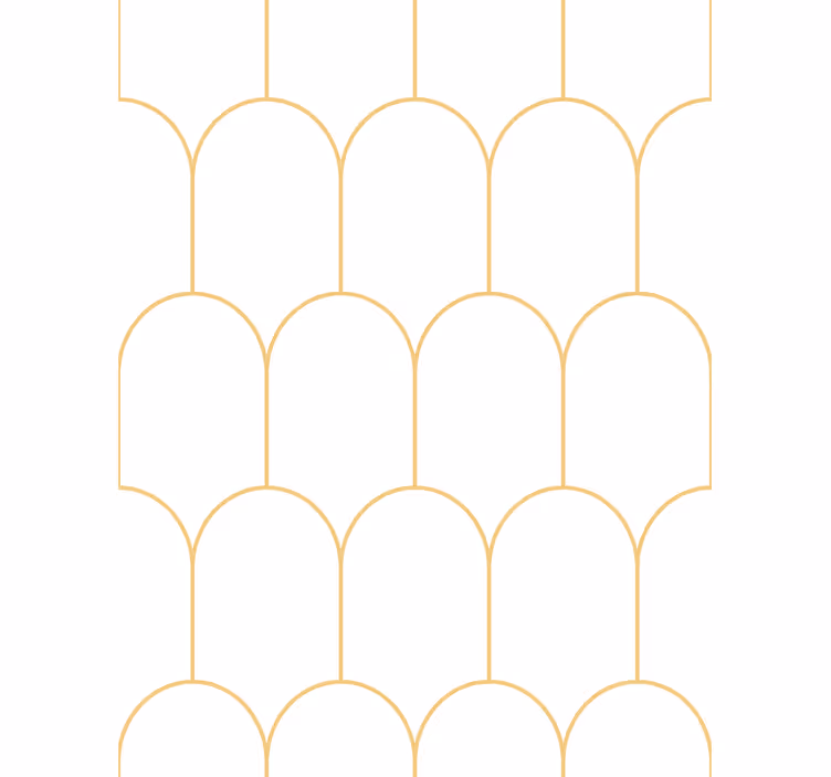 リビング 壁紙 おしゃれ 優雅な金色のアーチ - TENSTICKERS