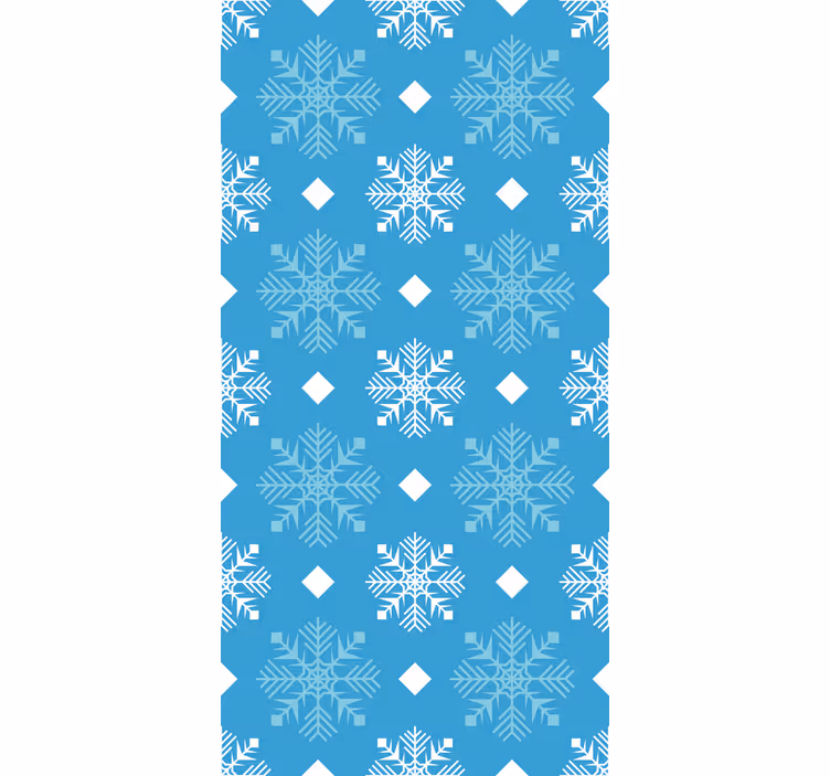 寝室 壁紙 雪の結晶 青いトーン - TENSTICKERS