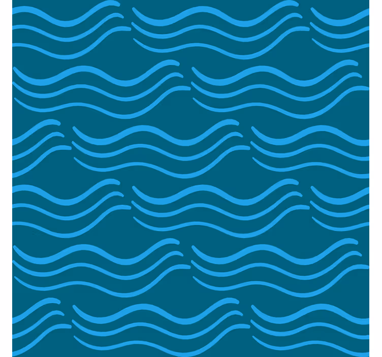 寝室 壁紙 流れるアクアパターン - TENSTICKERS