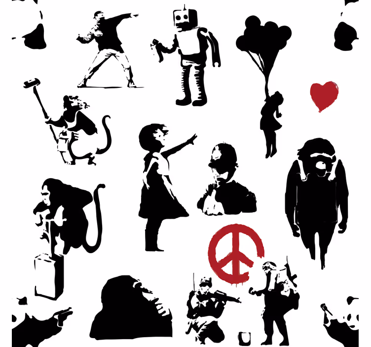 寝室 壁紙 妖精のキャラクターパターン - TENSTICKERS