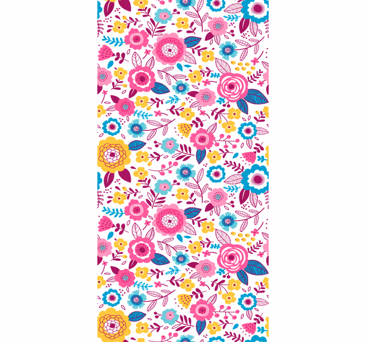 寝室 壁紙 鮮やかな植物のモチベーション - TENSTICKERS