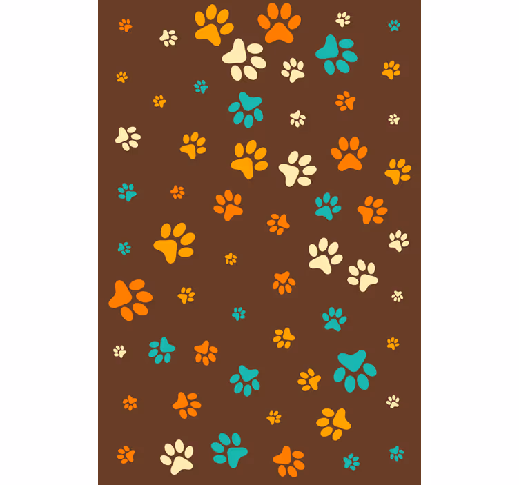 動物 壁紙 犬の足跡 - TENSTICKERS