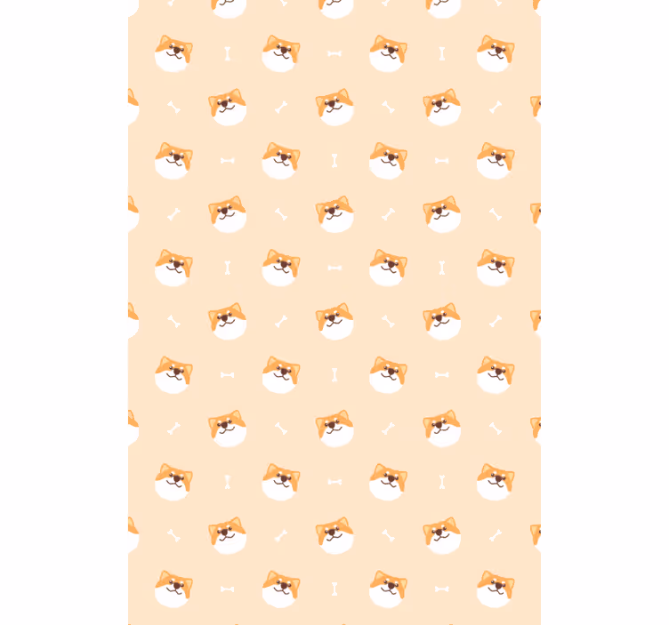 動物 壁紙 可愛い犬の顔のイラスト - TENSTICKERS