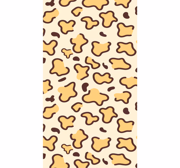 動物 壁紙 大きなヒョウの形 - TENSTICKERS
