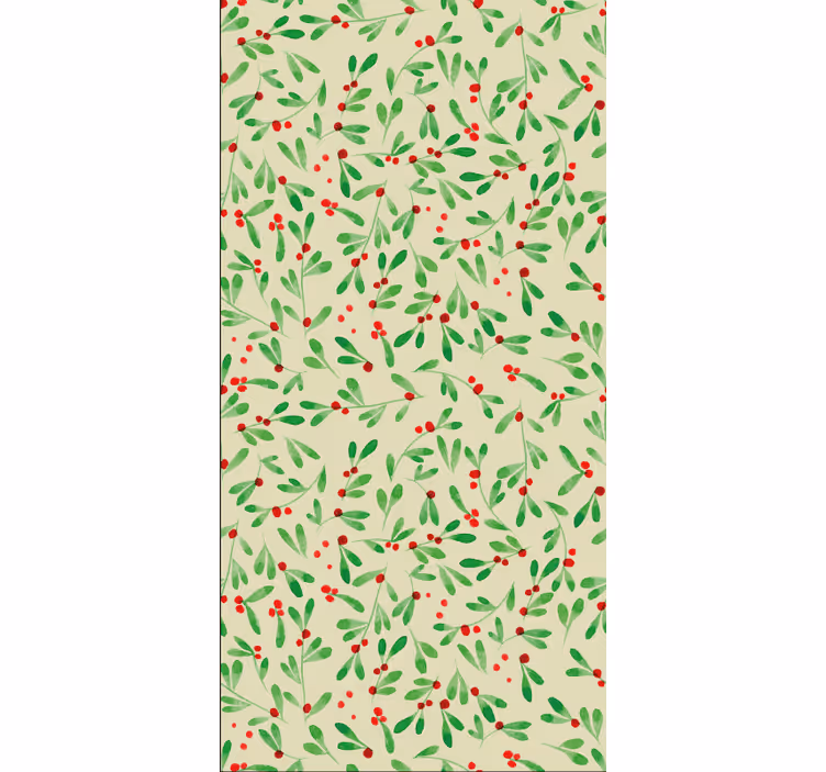 クリスマス 壁紙 ホリデーベリーパターン - TENSTICKERS