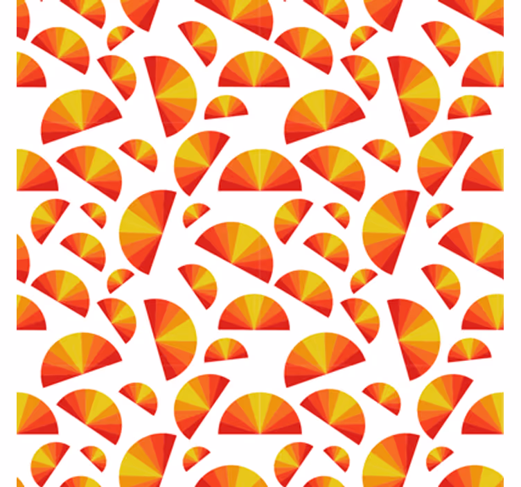幾何学的壁紙円形モチーフアレイ - TENSTICKERS