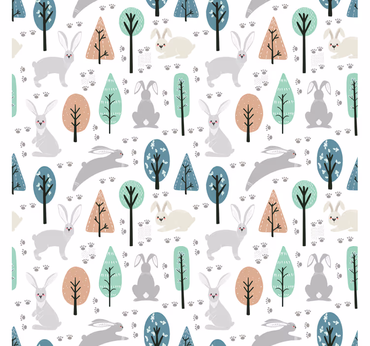 ノルディック壁紙北欧の森の動物 - TENSTICKERS