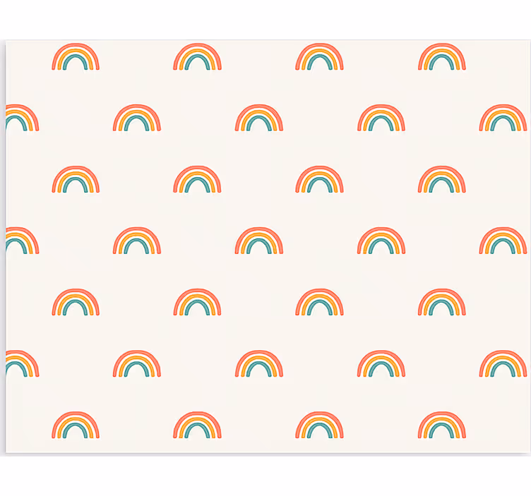 ノルディック壁紙 色とりどりの滝のような虹 - TENSTICKERS
