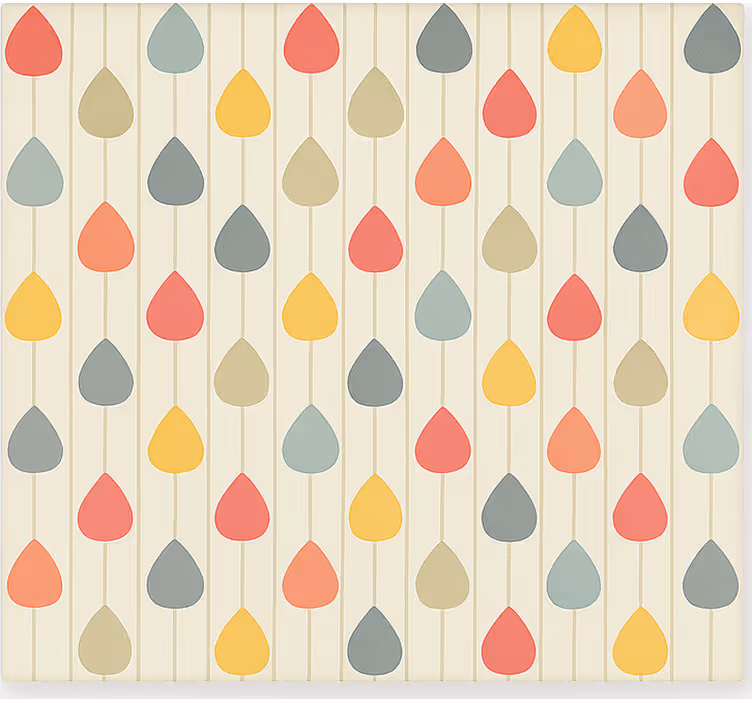 ノルディック壁紙カラフルな滝のような雨滴 - TENSTICKERS