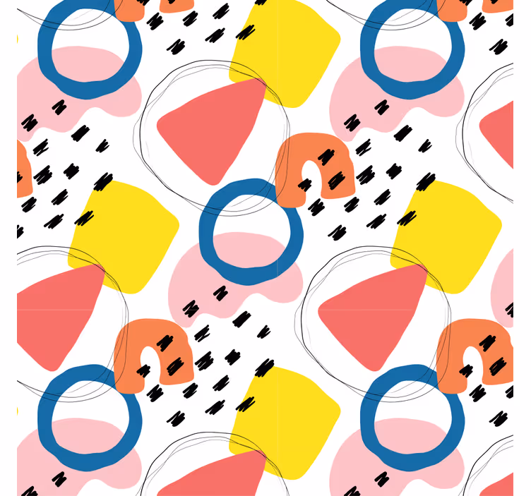 ヴィンテージ 壁紙 画芸術幾何学模様 - TENSTICKERS