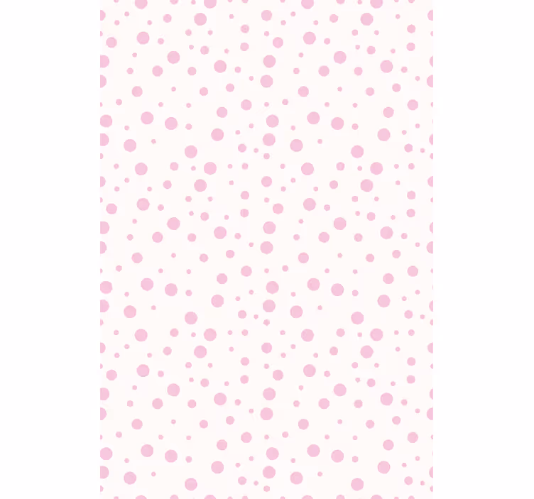 ティーンエイジャーの寝室の壁紙ピンクの水玉模様 - TENSTICKERS