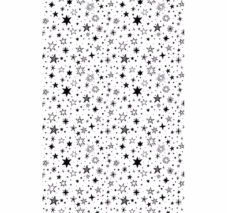 ティーンエイジャーの寝室の壁紙星空模様 - TENSTICKERS