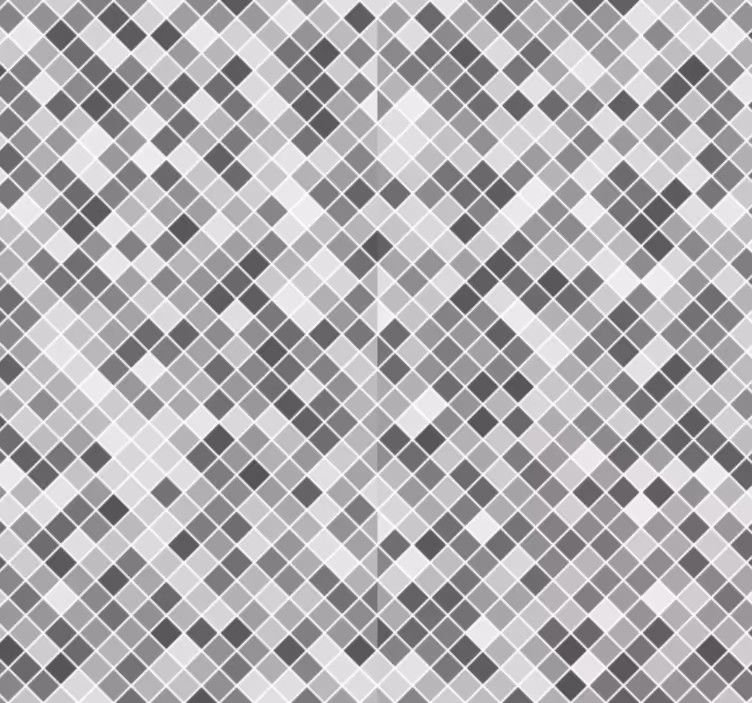 お風呂壁紙グレーモザイク - TENSTICKERS