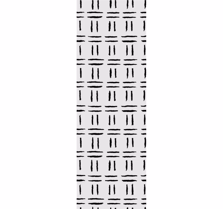 寝室 壁紙 グリッド背景インクブラシパターン - TENSTICKERS