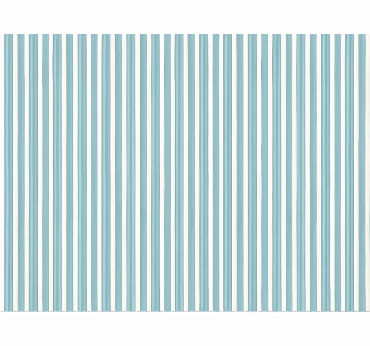 縦縞 壁紙 穏やかなティールのオーガニックストライプ - TENSTICKERS