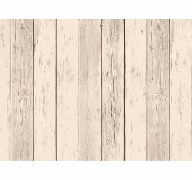木目 壁紙 暖かみのあるホワイトの風合い木材 - TENSTICKERS