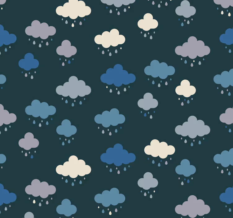 保育園の壁紙 曇りの雨の風景 - TENSTICKERS