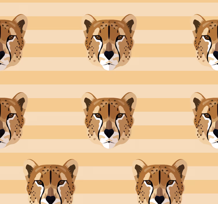 動物 壁紙 チーターストライプ模様 - TENSTICKERS