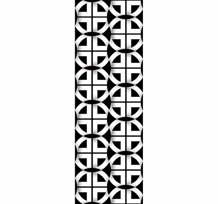 幾何学的壁紙 幾何学的な円メッシュ - TENSTICKERS