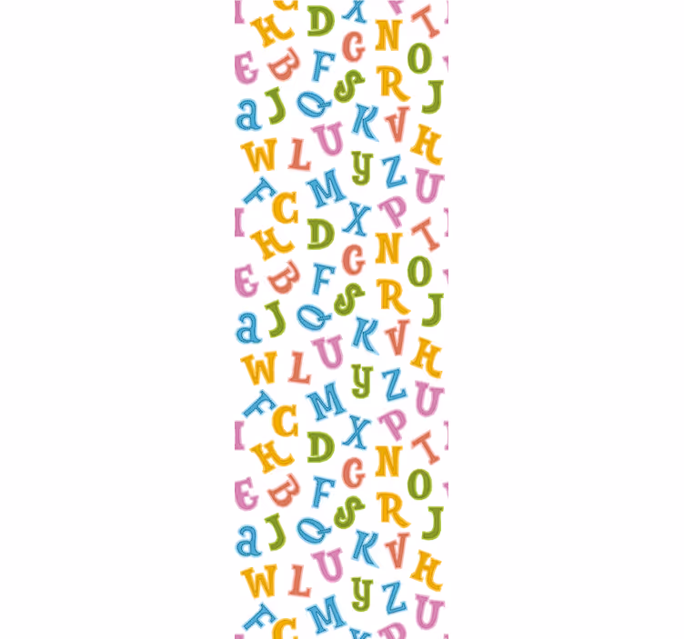 レタリング壁紙 アルファベットの楽しみ - TENSTICKERS