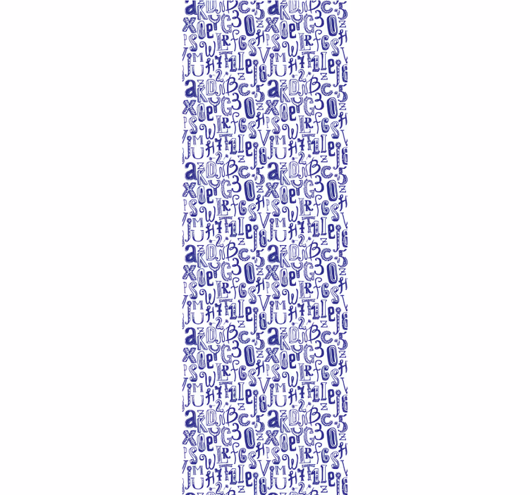 単語と数字の文字の壁紙 - TENSTICKERS