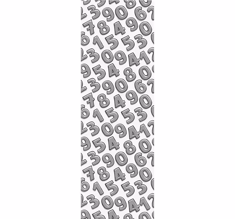 レタリング壁紙数字配置 - TENSTICKERS