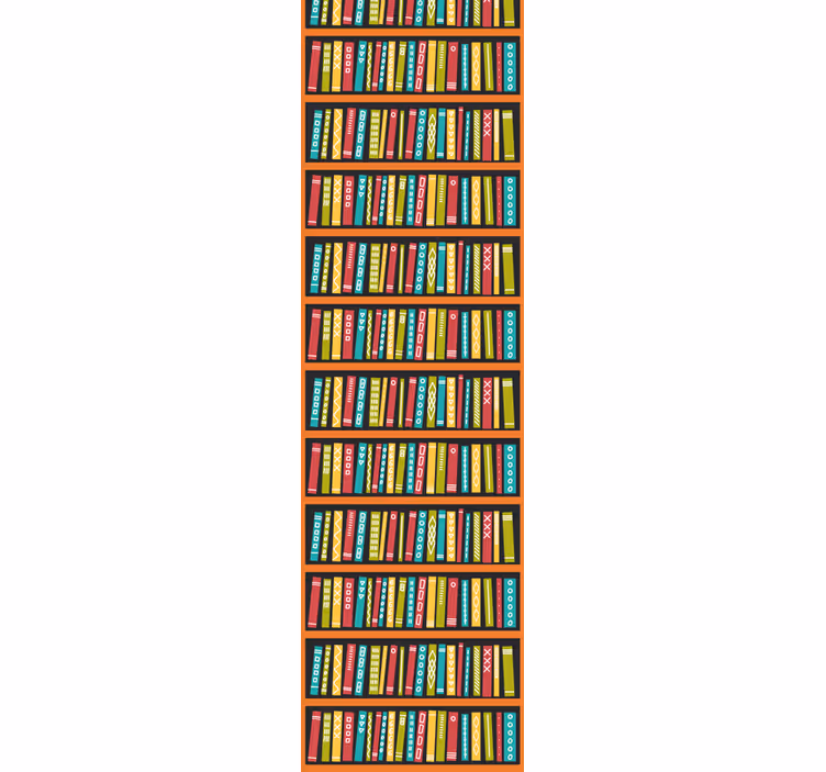 レタリング壁紙 図書館の本棚 - TENSTICKERS