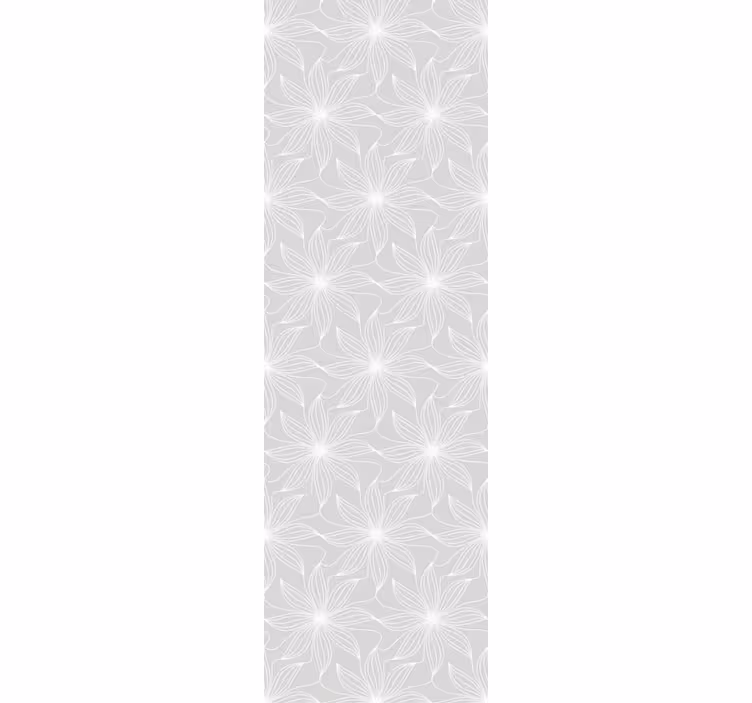 灰色 壁紙 花柄の幾何学模様 - TENSTICKERS