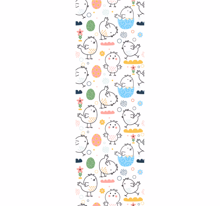 面白いかわいいひよこシームレスパターン壁紙 - TENSTICKERS