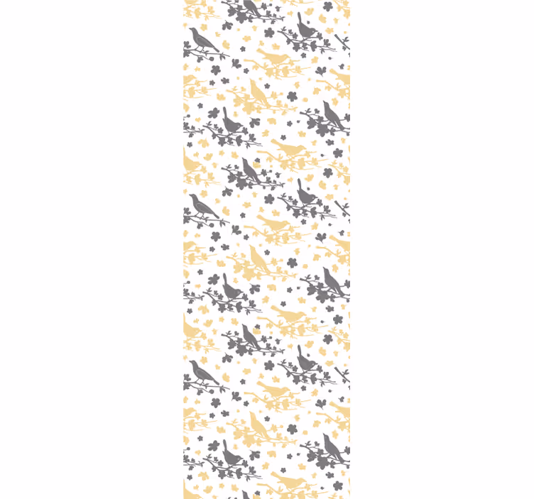 鳥 ウォールペーパー 鳥のシルエットパターン - TENSTICKERS