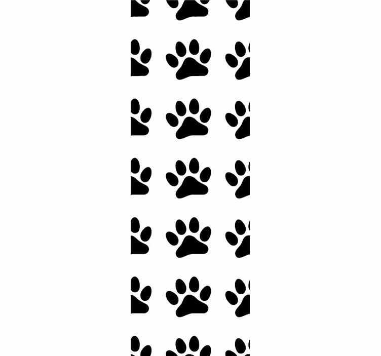 猫 壁紙 足跡模様のデザイン - TENSTICKERS