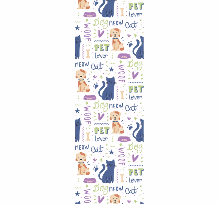 動物の壁紙ペット愛好家パターン - TENSTICKERS