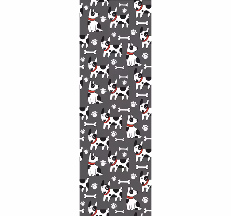 犬 壁紙 遊び心のある犬のイラスト - TENSTICKERS