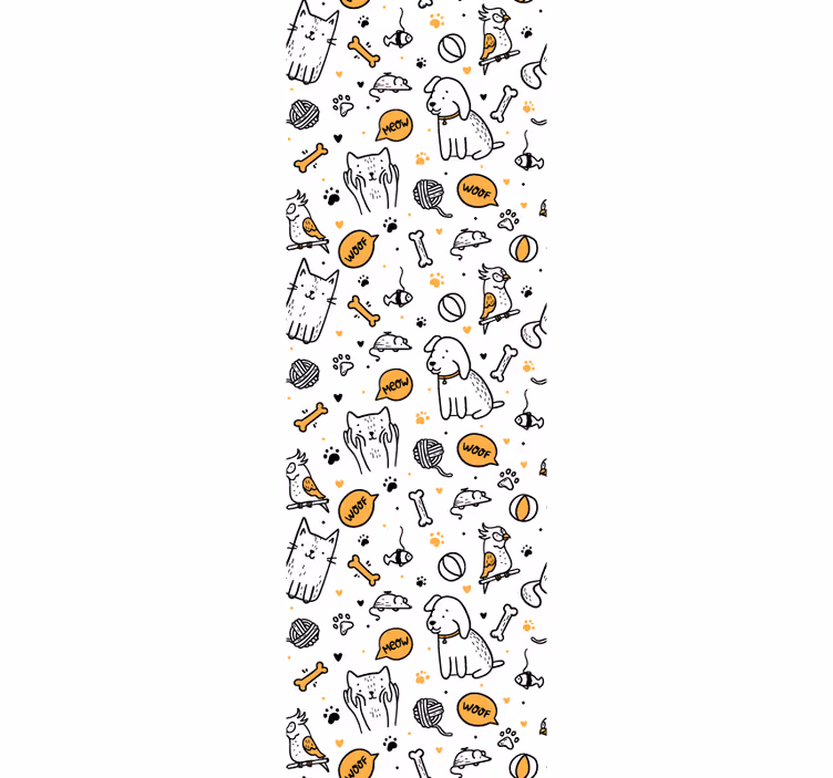 動物の壁紙ペットの落書きアート - TENSTICKERS