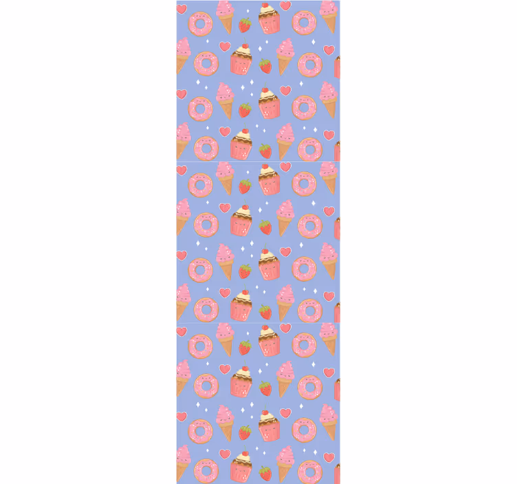 保育園の壁紙 甘いデザートパターン - TENSTICKERS