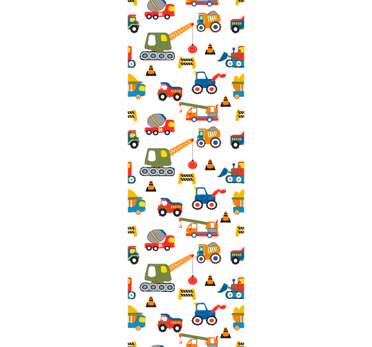 子供の寝室の壁紙 建設の喜び - TENSTICKERS