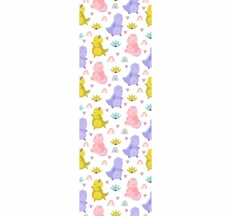 保育園の壁紙 恐竜の喜びのパターン - TENSTICKERS