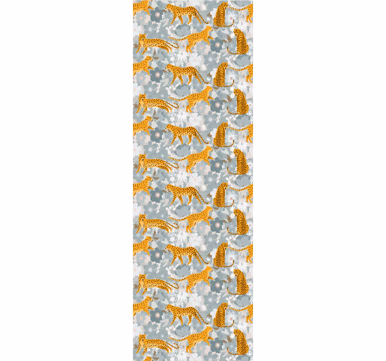 手描きのエキゾチックな動物の寝室の壁紙 - TENSTICKERS