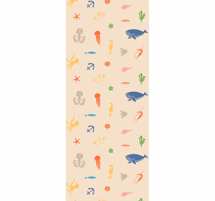 動物の壁紙 海洋生物のモチーフ - TENSTICKERS