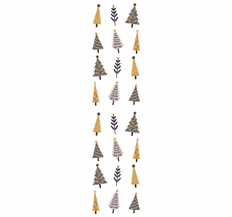クリスマス 壁紙 ホリデーツリーのパターン - TENSTICKERS