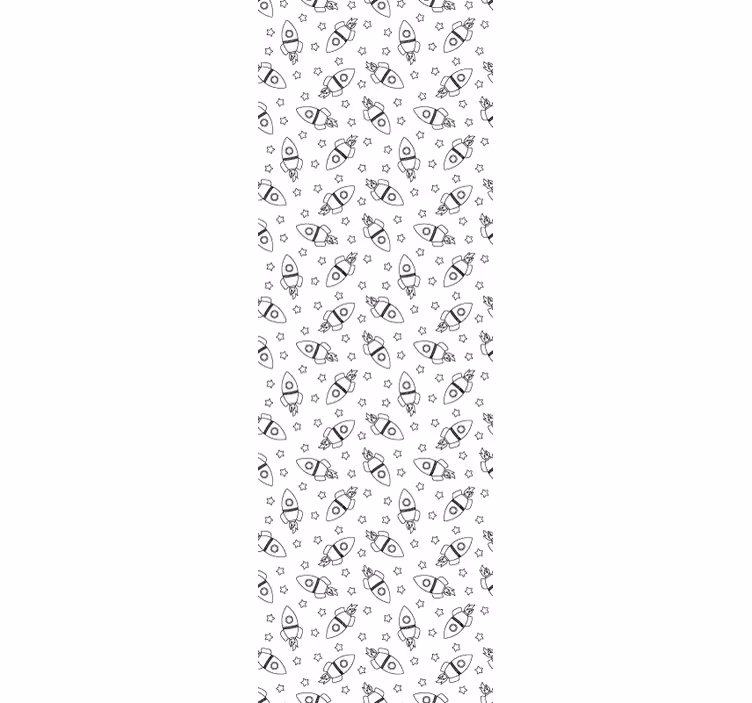 保育園の壁紙 ロケットパターン - TENSTICKERS