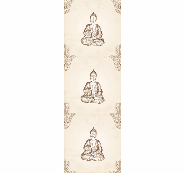 仏ハムサ手シンボル抽象的な壁紙 - TENSTICKERS