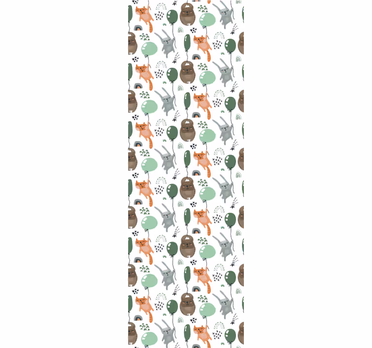 動物 壁紙 森の動物のモチーフ - TENSTICKERS