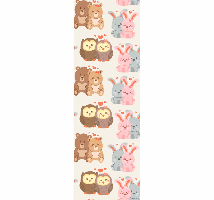 動物 壁紙 愛らしい動物のペア - TENSTICKERS