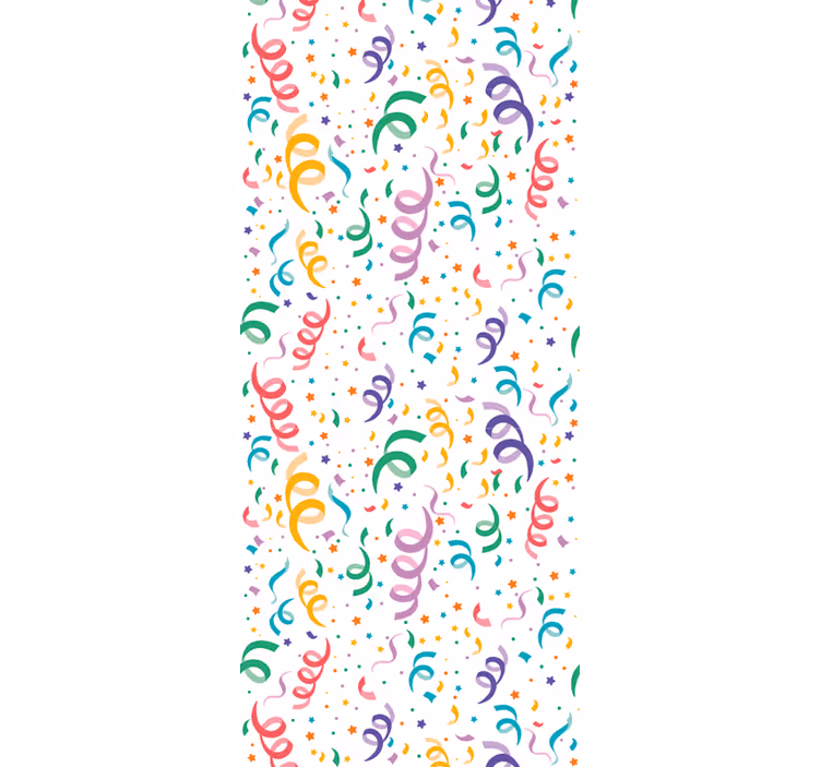 保育園の壁紙 お祝いの紙吹雪のデザイン - TENSTICKERS