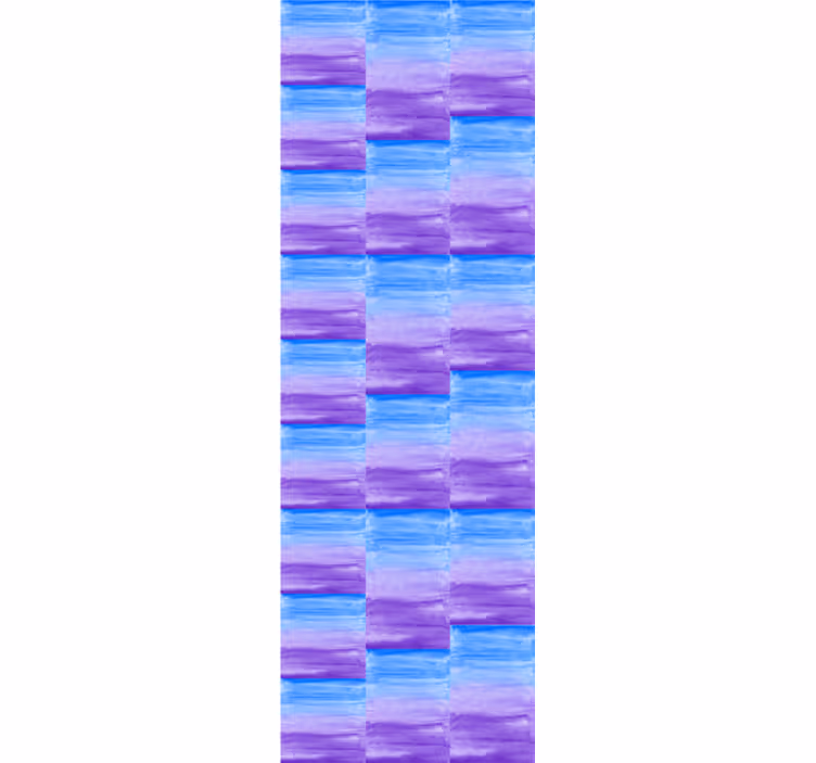 幾何学的壁紙 ブラシストロークチェッカーボード - TENSTICKERS