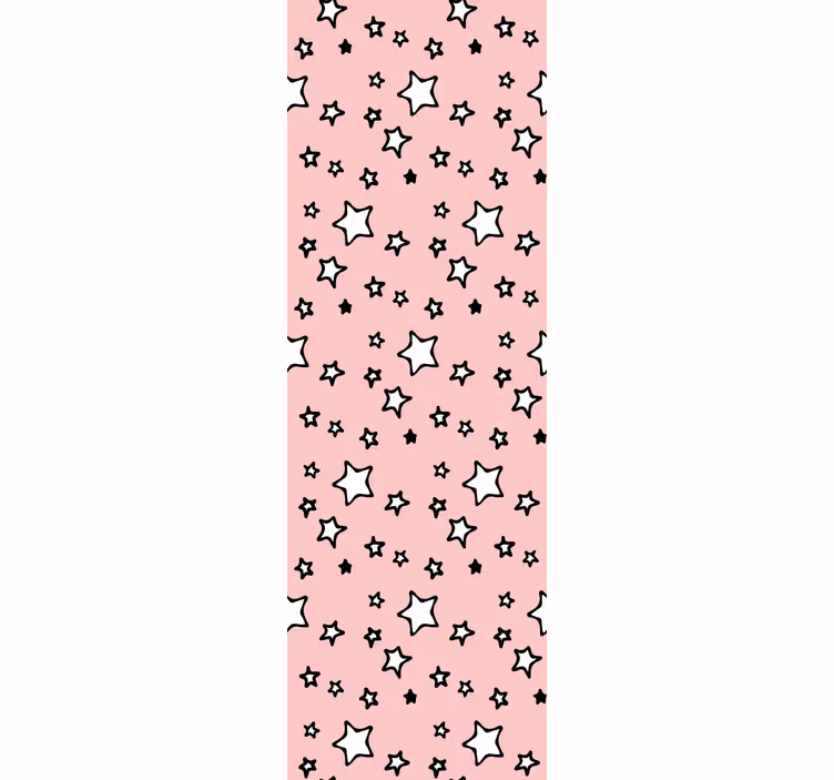 保育園の壁紙ピンクの星デザイン - TENSTICKERS